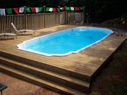 American Pools-San Antonio wood deck
